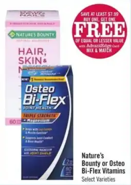 Price Chopper Nature's Bounty or Osteo Bi-Flex Vitamins offer