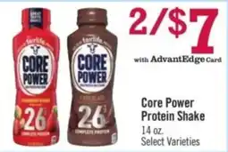 Price Chopper Core Power Protein Shake offer