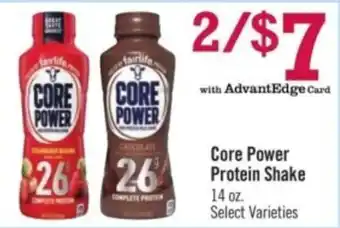 Price Chopper Core Power Protein Shake offer