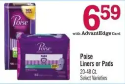 Price Chopper Poise Liners or Pads offer