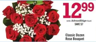 Price Chopper Classic Dozen Rose Bouquet offer