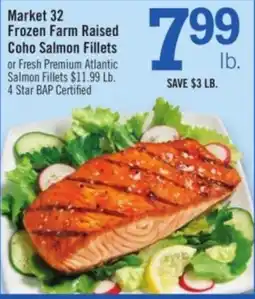 Price Chopper Market 32 frozen farm raised coho salmon fillets or fresh premium atlantic salmon fillets offer