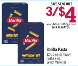 Price Chopper Barilla Pasta offer