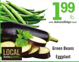 Price Chopper AdvantEdge Green Beans Eggplant offer