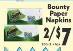 Marino's Supermarket BOUNTY PAPER NAPKINS offer