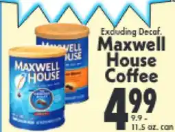 Marino's Supermarket Maxwell House Coffee offer