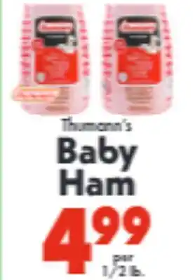 Marino's Supermarket Thumann's Baby Ham offer