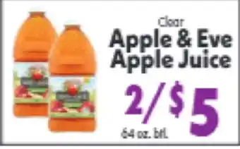 Marino's Supermarket Clear Apple & Eve Apple Juice offer