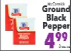 Marino's Supermarket McCormick Ground Black Pepper offer