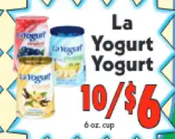Marino's Supermarket La Yogurt offer