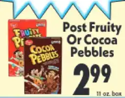 Marino's Supermarket Post Fruity Or Cocoa Pebbles offer