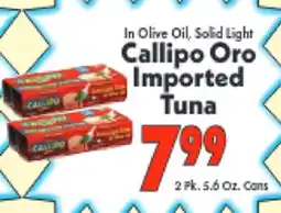 Marino's Supermarket In Olive Oil, Solid Light Callipo Oro Imported Tuna offer