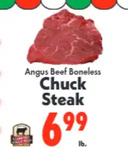 Marino's Supermarket Angus Beef Boneless Chuck Steak offer
