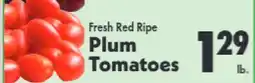 Marino's Supermarket Fresh Red Ripe Plum Tomatoes offer