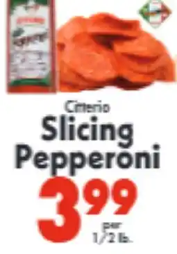 Marino's Supermarket Citterio Slicing Pepperoni offer