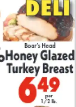Marino's Supermarket Boar's Head Honey Glazed Turkey Breast offer