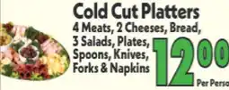 Marino's Supermarket Cold Cut Platters offer