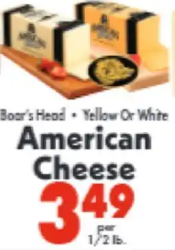 Marino's Supermarket Boor's Head • Yellow Or White American Cheese offer