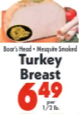 Marino's Supermarket Boar's Head Mesquite Smoked Turkey Breast offer