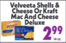 Marino's Supermarket Velveeta Shells & Cheese Or Kraft Mac And Cheese Deluxe offer