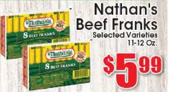 Supremo Foods Inc Nathan's Beef Franks offer