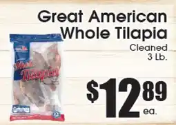 Supremo Foods Inc Great American Whole Tilapia offer