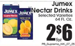Supremo Foods Inc Jumex Nectar Drinks offer