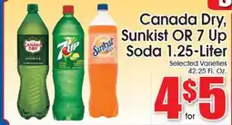 Supremo Foods Inc Canada Dry, Sunkist OR 7 Up Soda offer