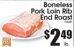 Supremo Foods Inc Boneless Pork Loin Rib End Roast offer