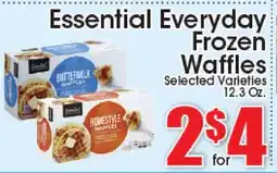 Supremo Foods Inc Essential Everyday Frozen Waffles offer