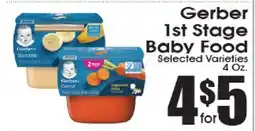 Supremo Foods Inc Gerber 1st Stage Baby Food offer