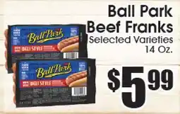 Supremo Foods Inc Ball Park Beef Franks offer