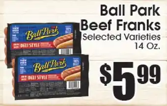 Supremo Foods Inc Ball Park Beef Franks offer