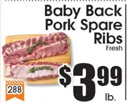 Supremo Foods Inc Baby Back Pork Spare Ribs offer