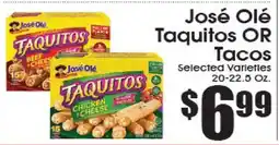 Supremo Foods Inc José Olé Taquitos OR Tacos offer