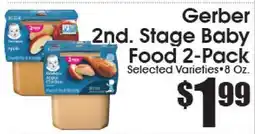 Supremo Foods Inc Gerber 2nd. Stage Baby Food 2-Pack offer