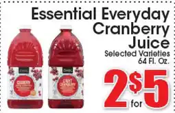 Supremo Foods Inc Essential Everyday Cranberry Juice offer