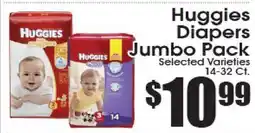 Supremo Foods Inc Huggies Diapers Jumbo Pack offer
