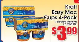 Supremo Foods Inc Kraft Easy Mac Cups 4-Pack offer
