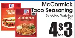 Supremo Foods Inc McCormick Taco Seasoning offer