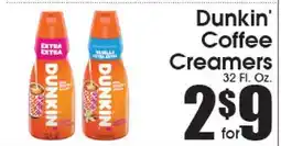 Supremo Foods Inc Dunkin' Coffee Creamers offer