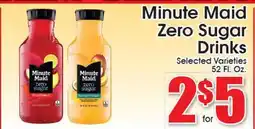 Supremo Foods Inc Minute Maid Zero Sugar Drinks offer
