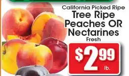 Supremo Foods Inc Tree Ripe Peaches OR Nectarines offer