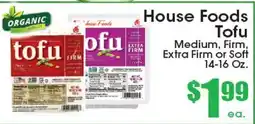 Supremo Foods Inc House Foods Tofu offer