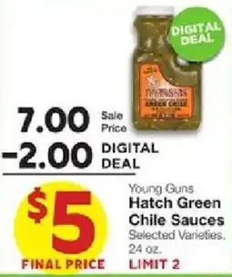 United Supermarkets Young Guns Hatch Green Chile Sauces offer