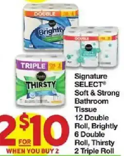 United Supermarkets Signature Select Soft & Strong Bathroom Tissue offer