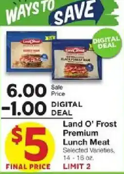 United Supermarkets Land O' Frost Premium Lunch Meat offer