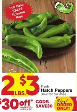 United Supermarkets Hatch Peppers offer