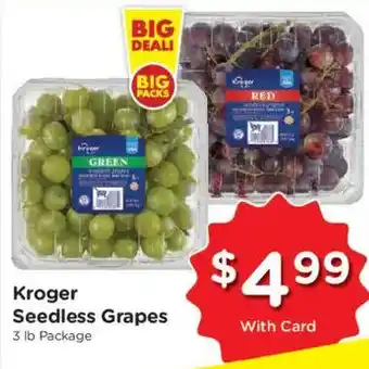 Fry's Kroger Seedless Grapes offer