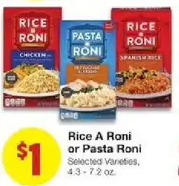 United Supermarkets Rice A Roni or Pasta Roni offer
